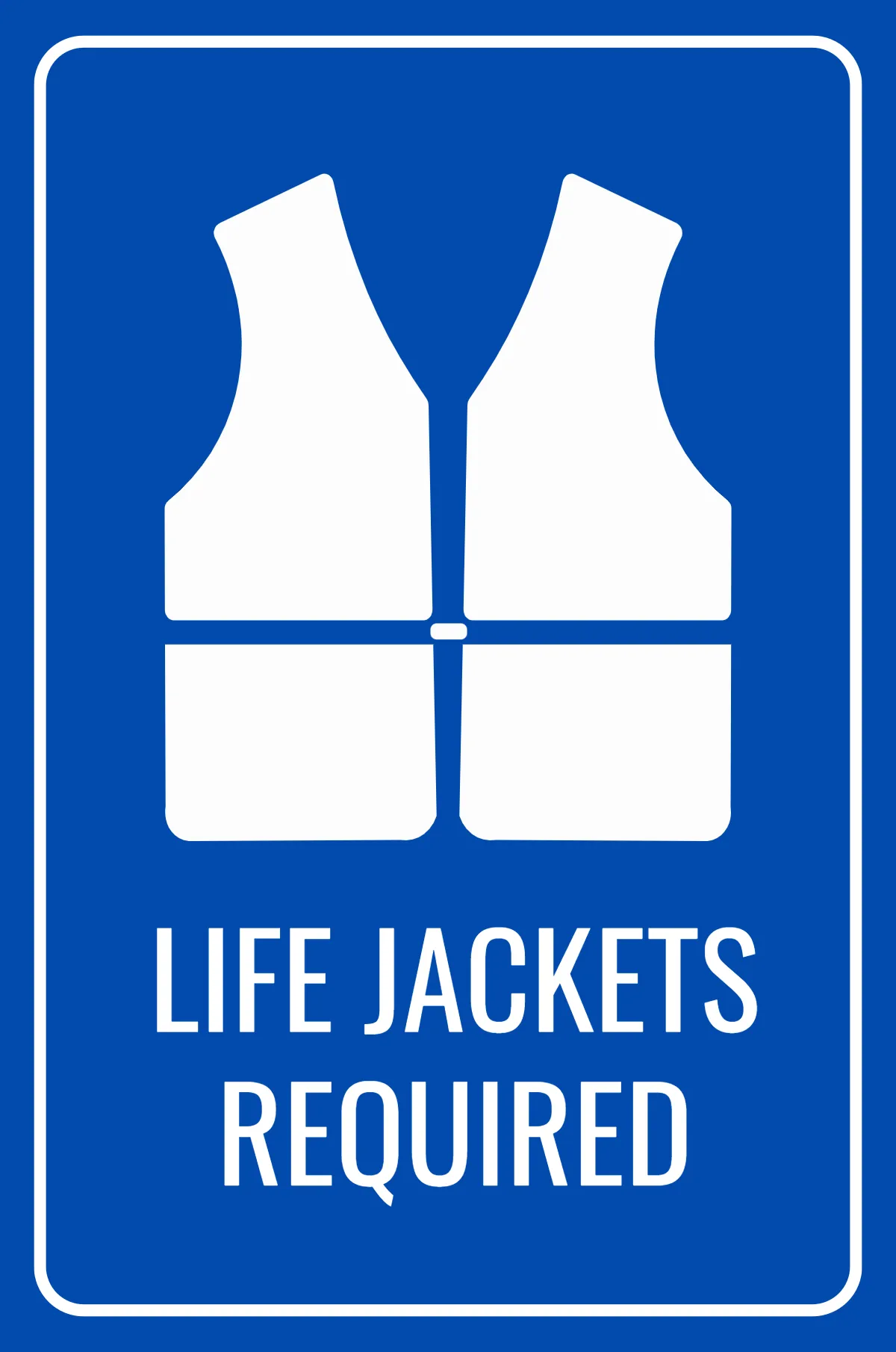 Free Life Jackets Required Seaport Sign Template to Edit Online
