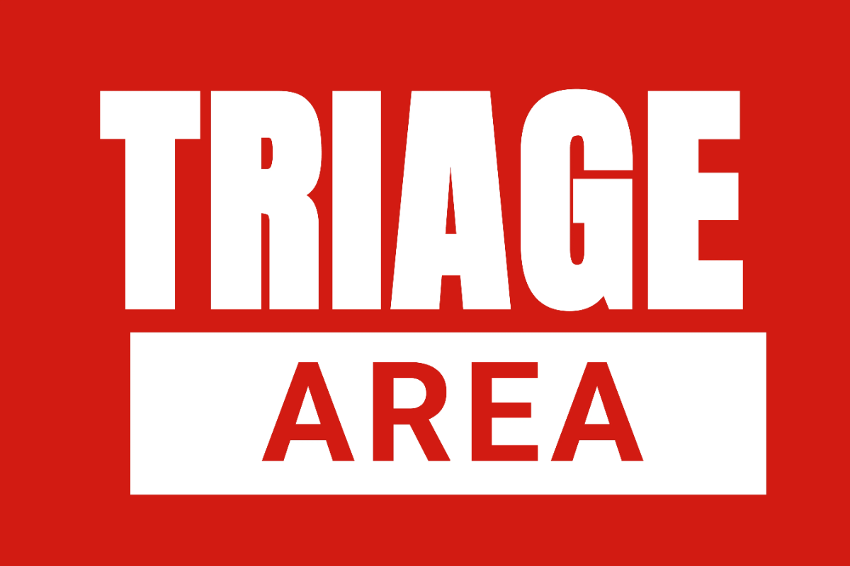 Triage Area Medical Sign Template