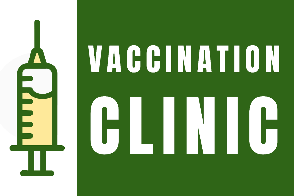Free Vaccination Clinic Medical Sign Template to Edit Online