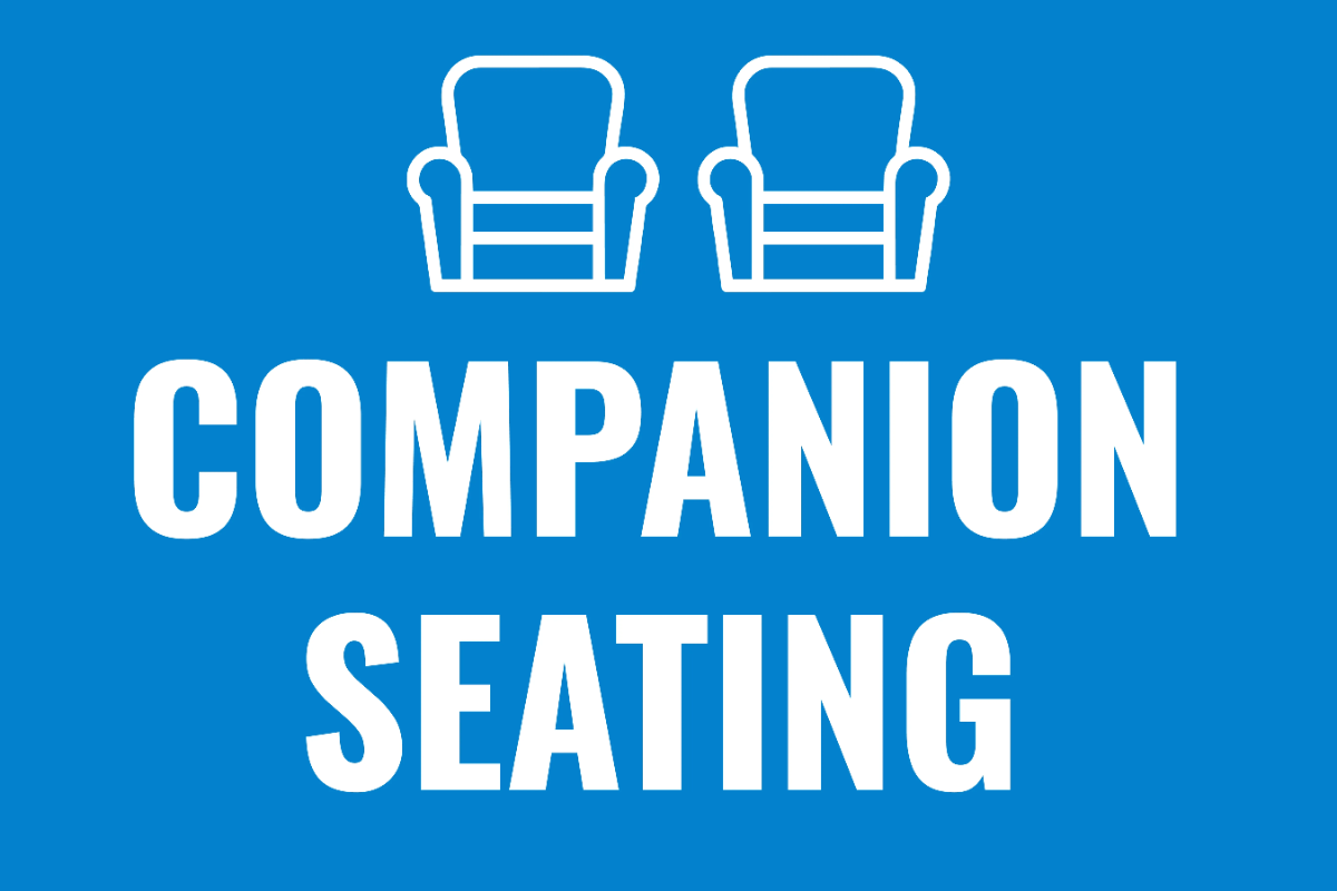 Companion Seating Theme Park Sign Template