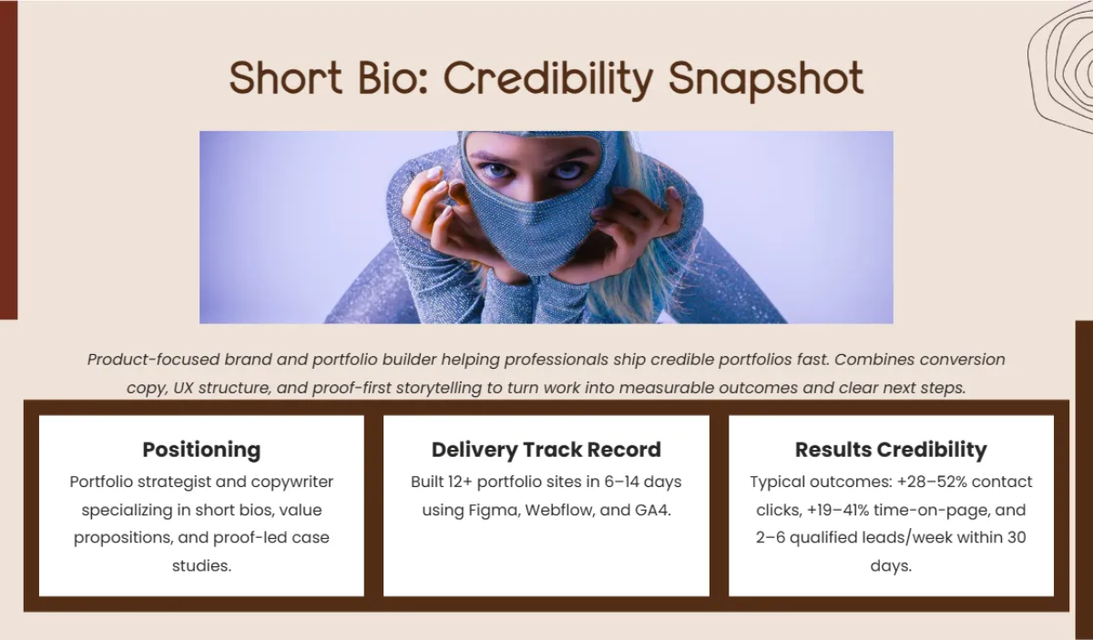 Free Personal Branding Portfolio Template to Edit Online