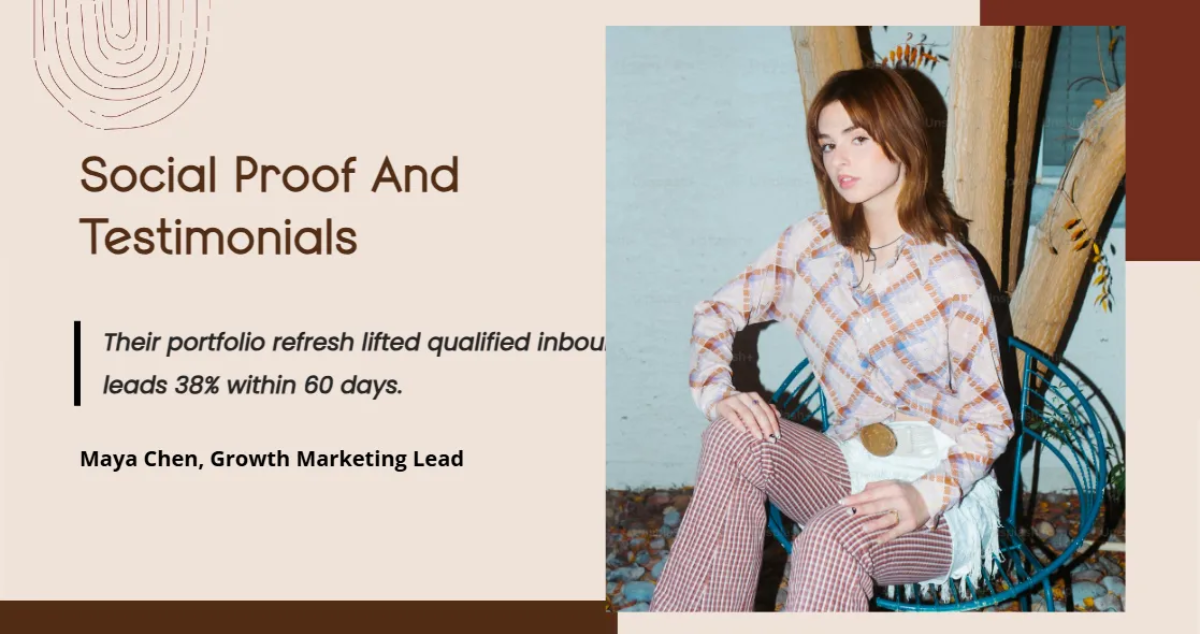 Free Personal Branding Portfolio Template to Edit Online