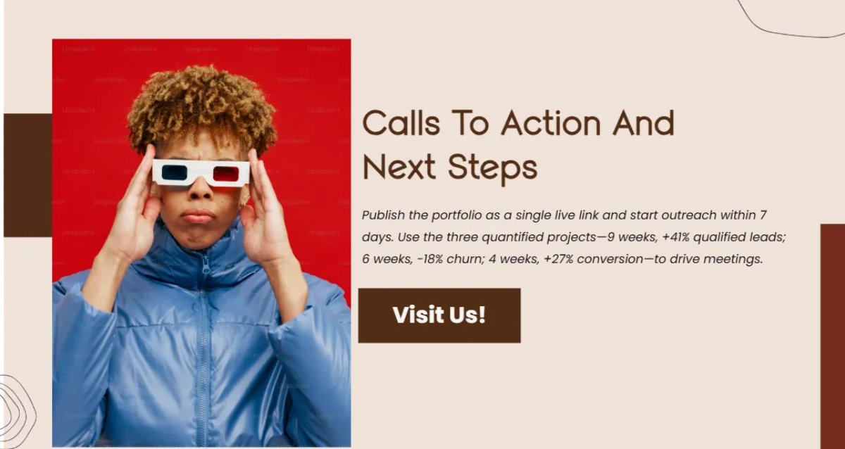 Free Personal Branding Portfolio Template to Edit Online