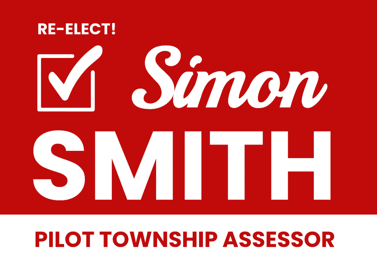 Pilot Township Assessor Political Sign Template