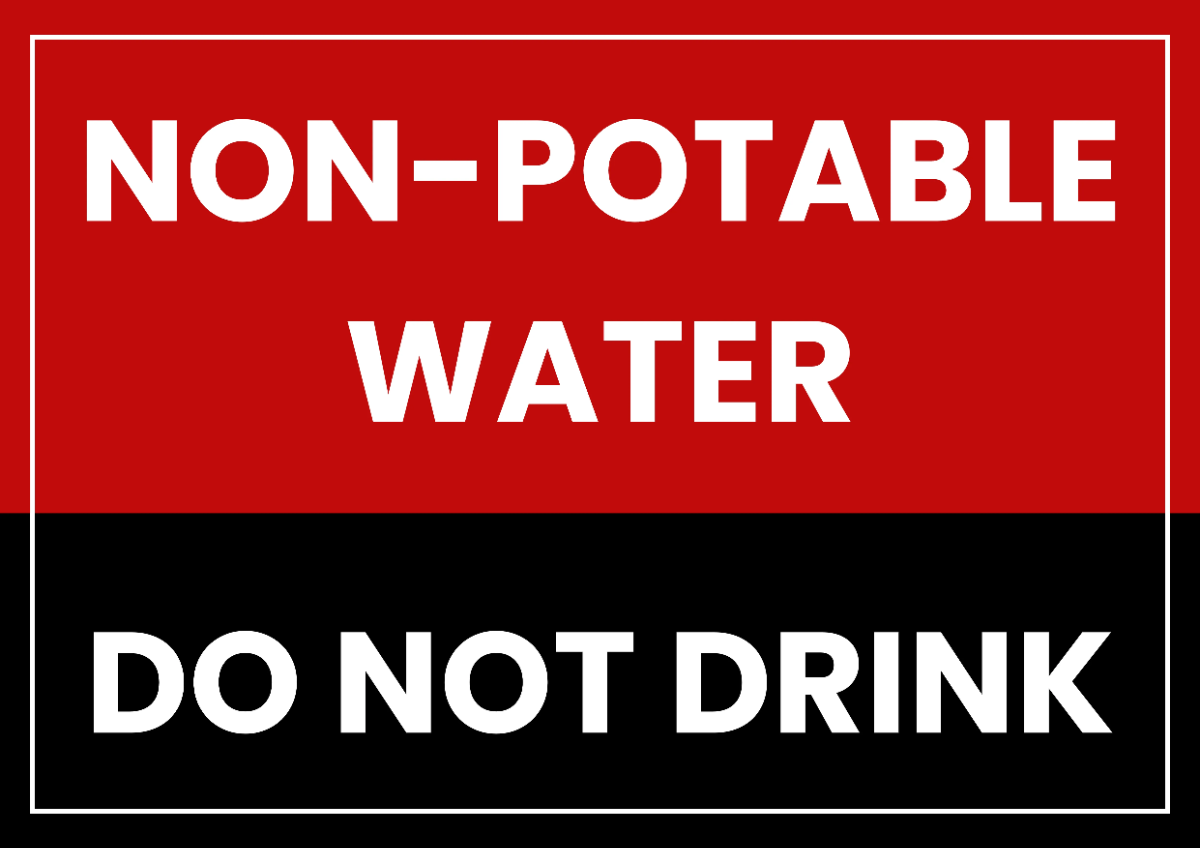 No Drinking Water Seaport Sign Template