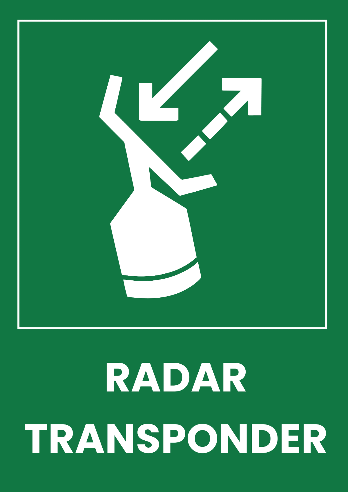 Radar Transponder Seaport Sign Template