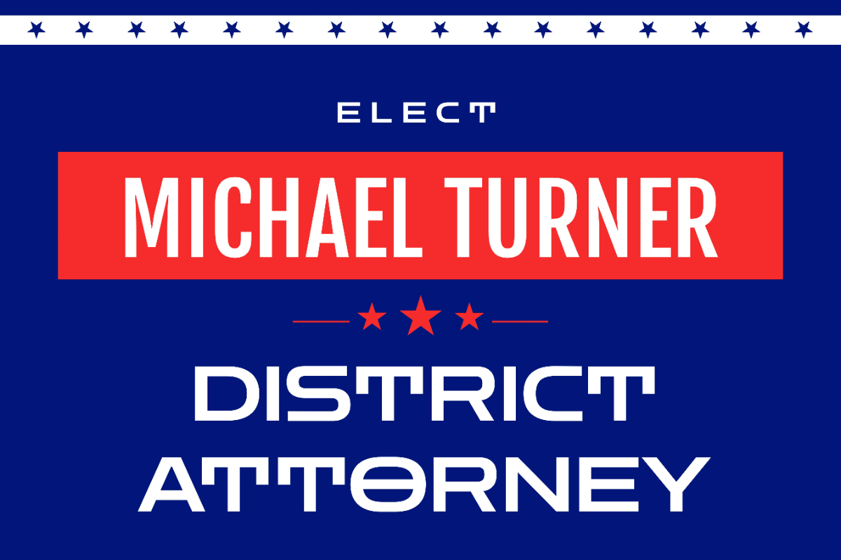 District Attorney Political Sign Template