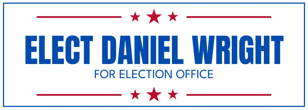 Election Office Political Sign Template