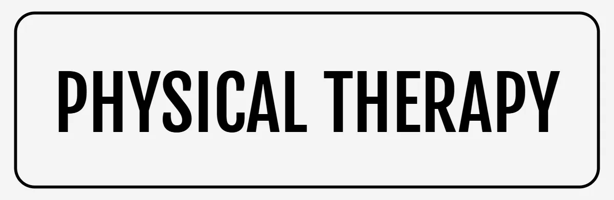 Physical Therapy Room Medical Sign Template