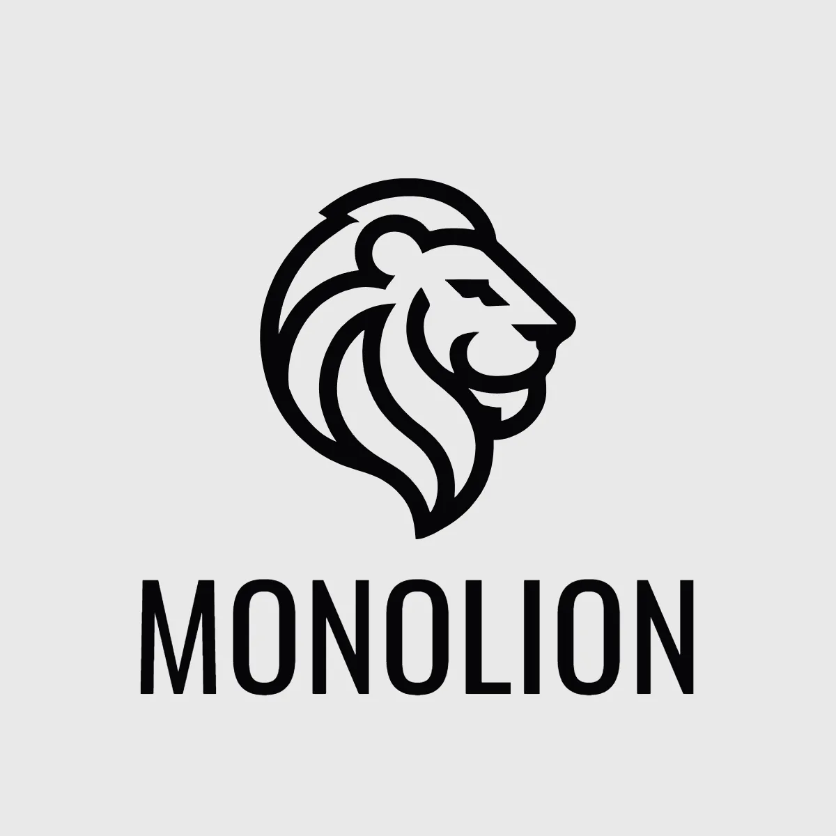 Free Monoline Lion Logo Template to Edit Online