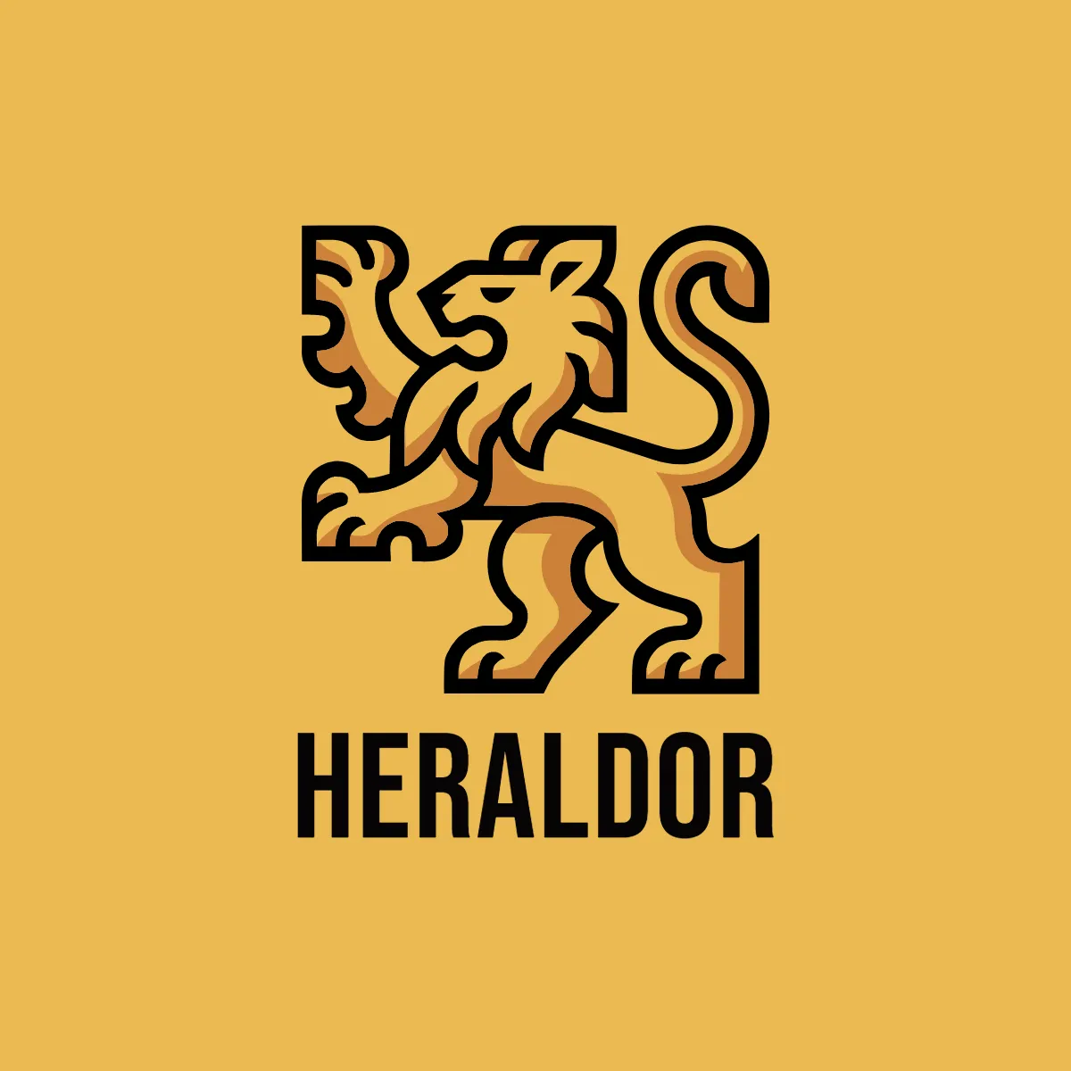 Free Heraldic Lion Logo to Edit Online