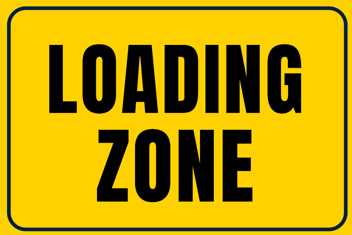 Loading Zone Active Seaport Sign Template
