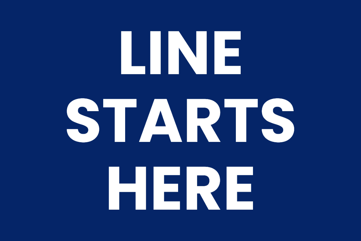 Line Starts Here Voting Political Sign Template