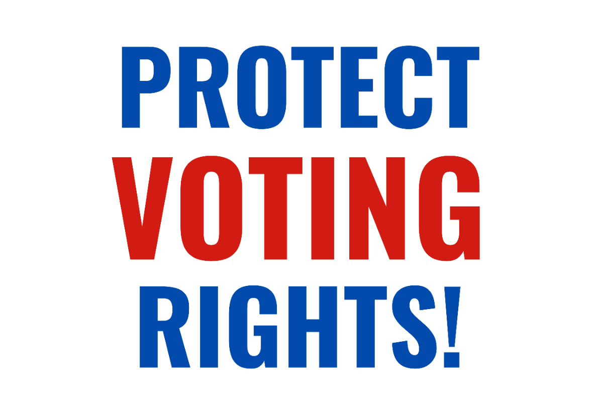 Protect Voting Rights Political Sign Template