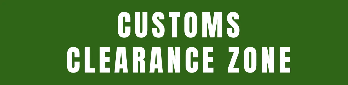 Customs Clearance Zone Seaport Sign Template