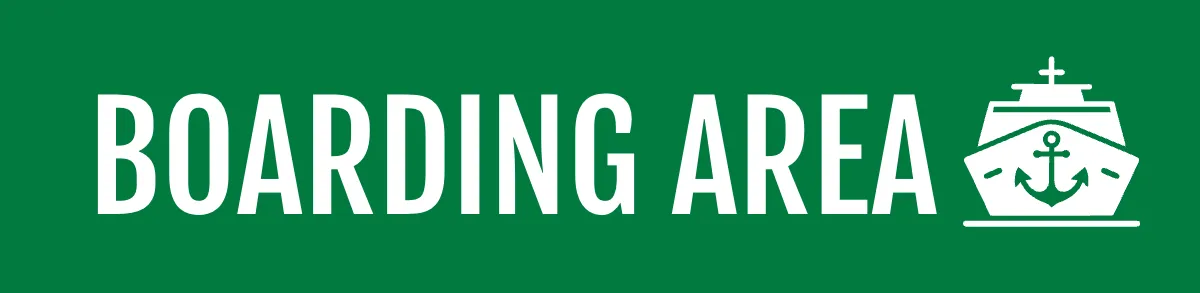 Boarding Area Seaport Sign Template