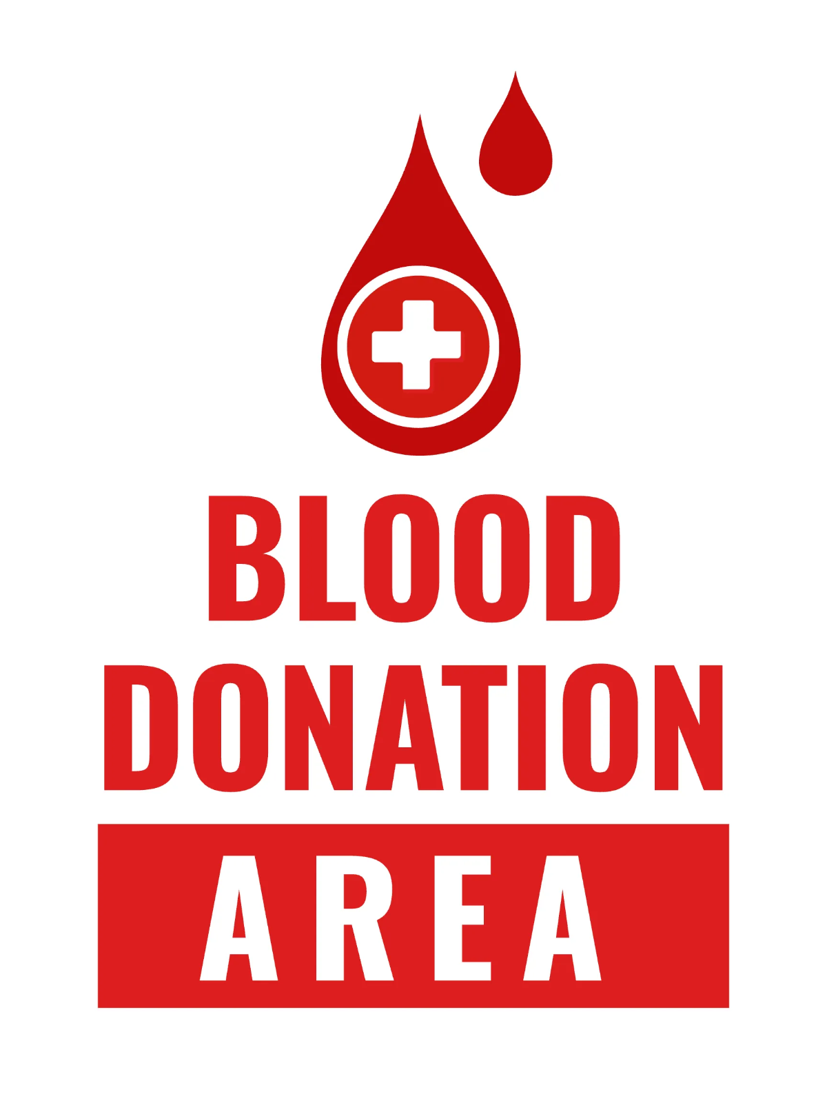 Blood Donation Medical Sign Template