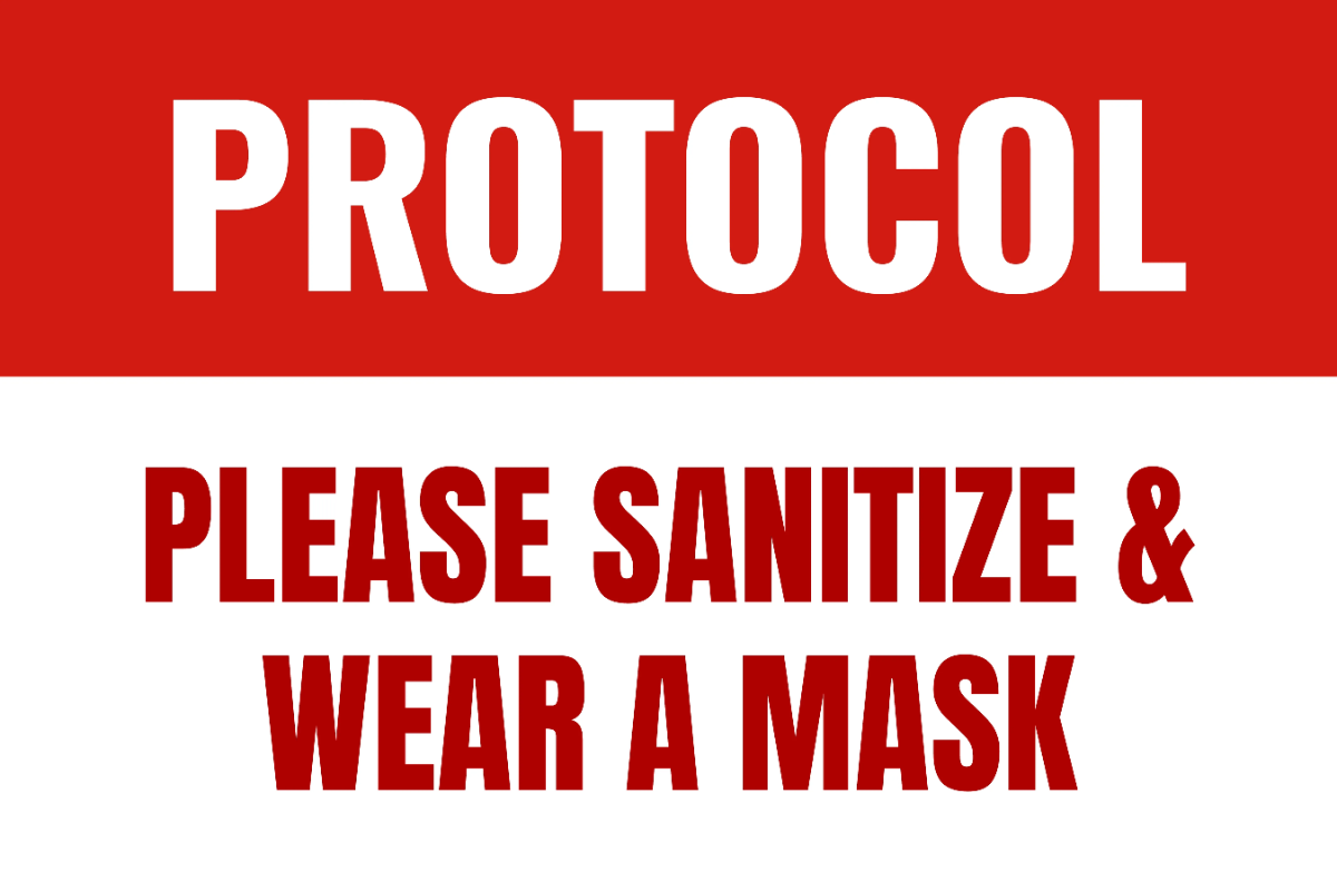 Infection Control Medical Sign Template