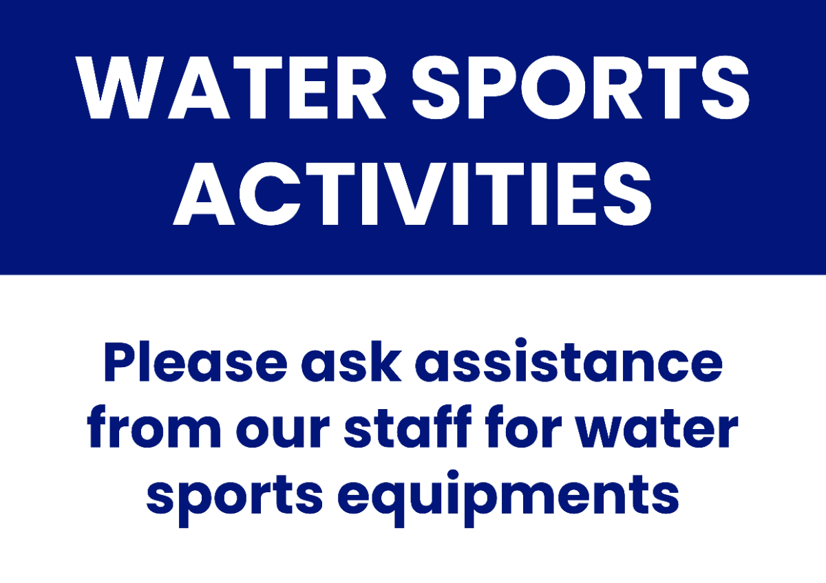 Free Water Sports Resort Sign Template to Edit Online