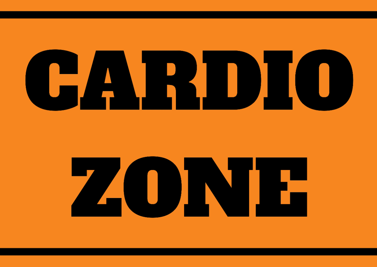 Cardio Zone Gym and Fitness Sign Template