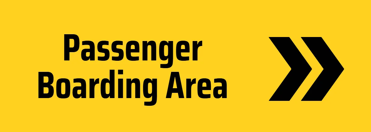 Free Passenger Boarding Area Seaport Sign Template to Edit Online