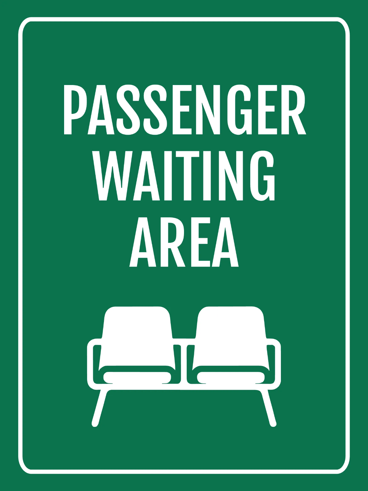 Free Passenger Waiting Area Seaport Sign Template to Edit Online
