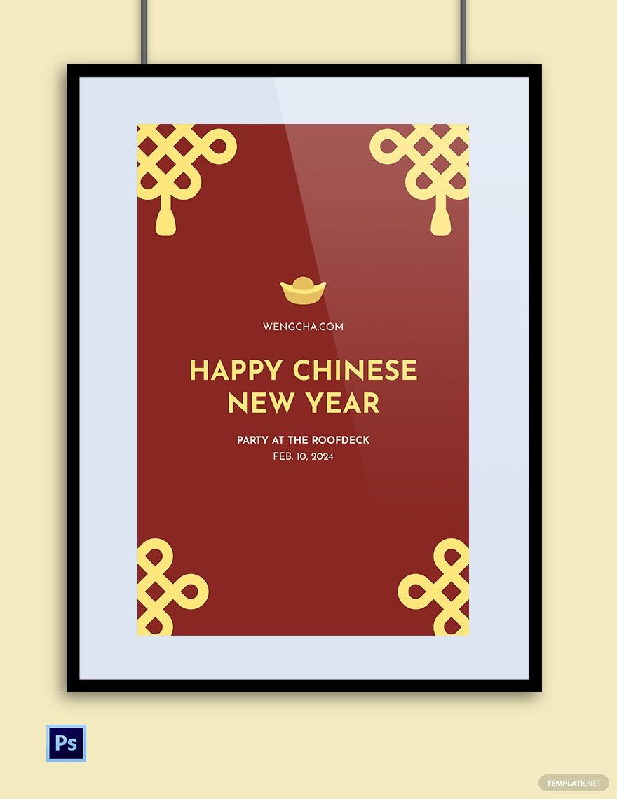 Happy Chinese New Year Poster Template