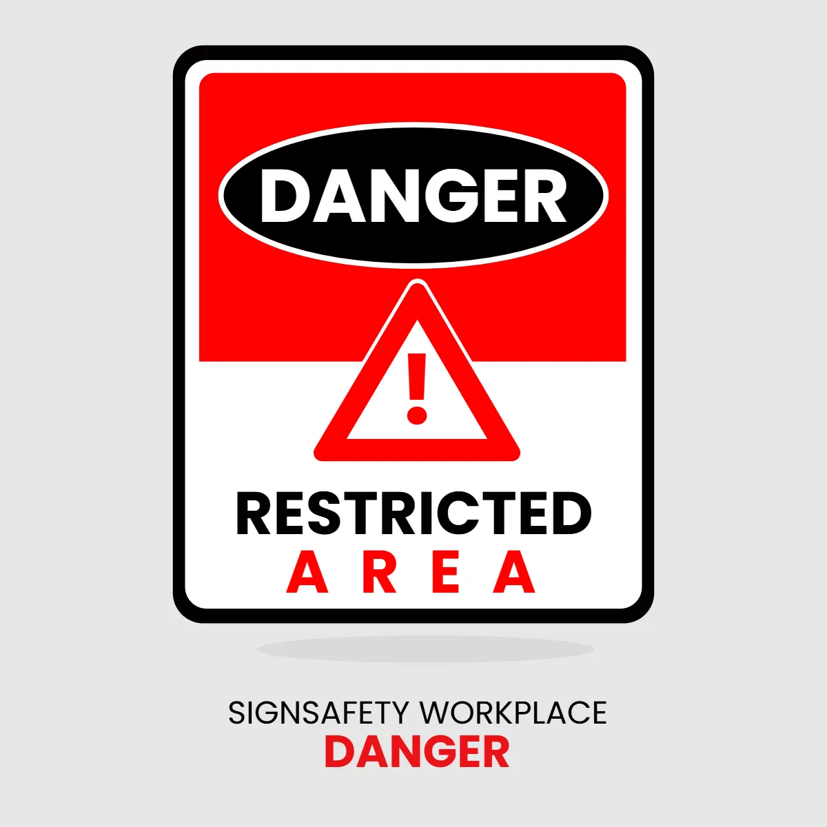 Free Safety Workplace Danger Sign Clip Art Template to Edit Online