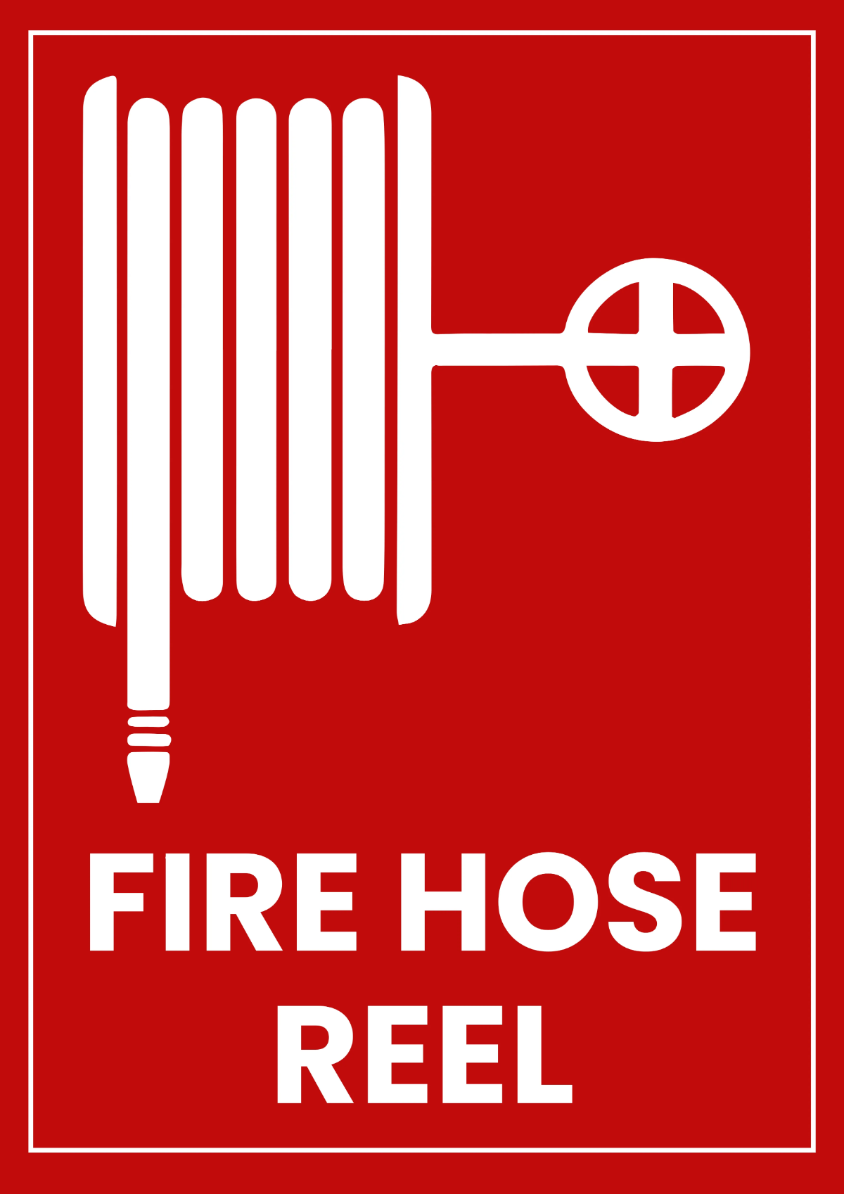 Fire Hose Reel Factory Sign Template