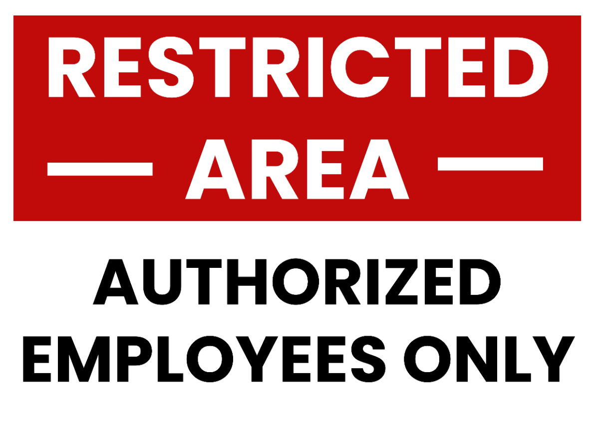 Free Restricted Area Factory Sign Template to Edit Online