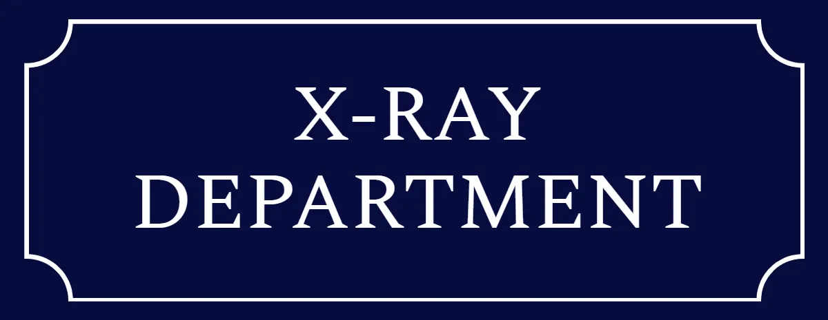Free X-Ray Department Medical Sign Template to Edit Online