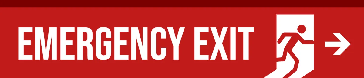 Free Emergency Exit Medical Sign Template to Edit Online