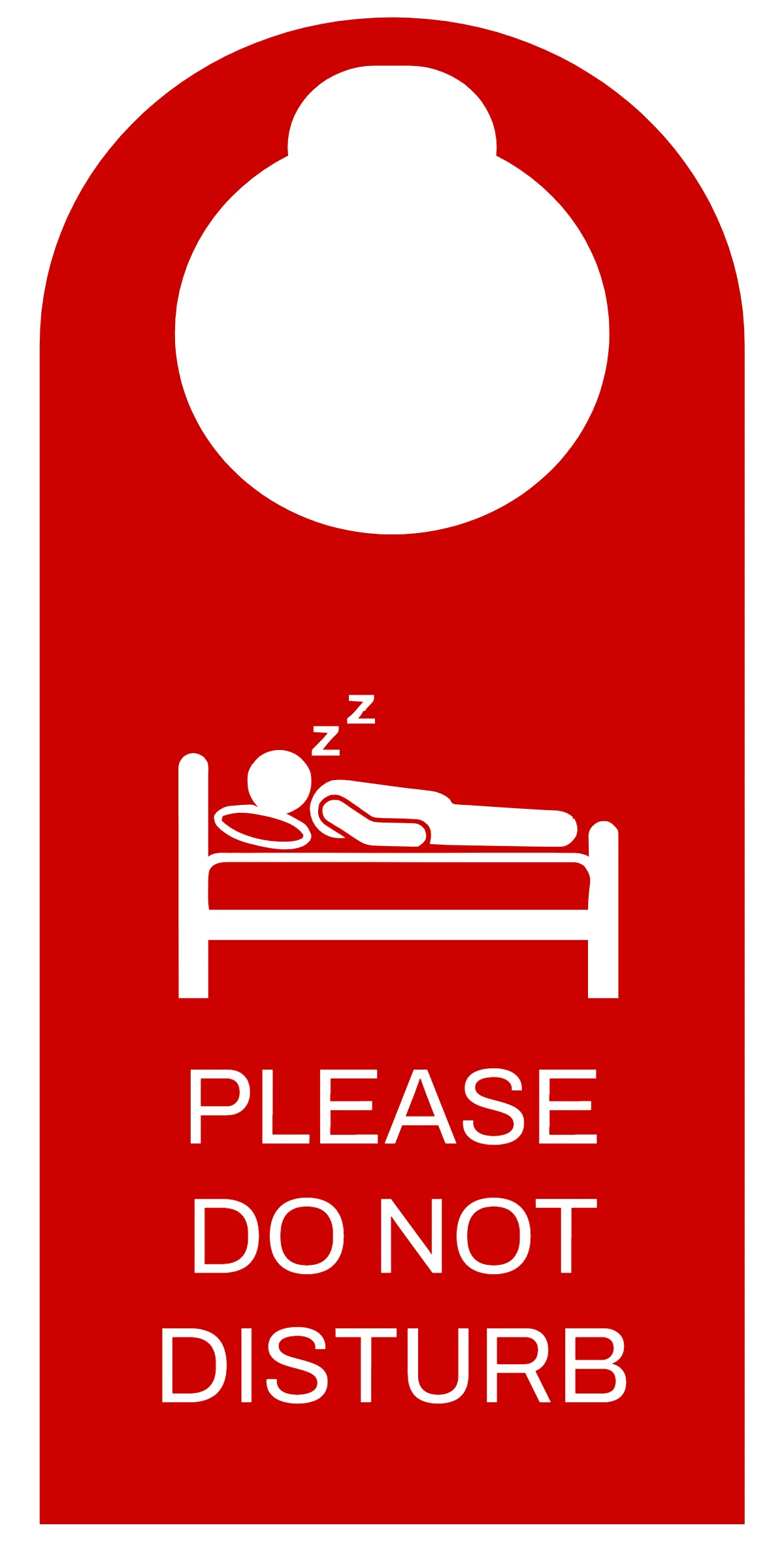 Free Do Not Disturb Hotel Sign Template to Edit Online