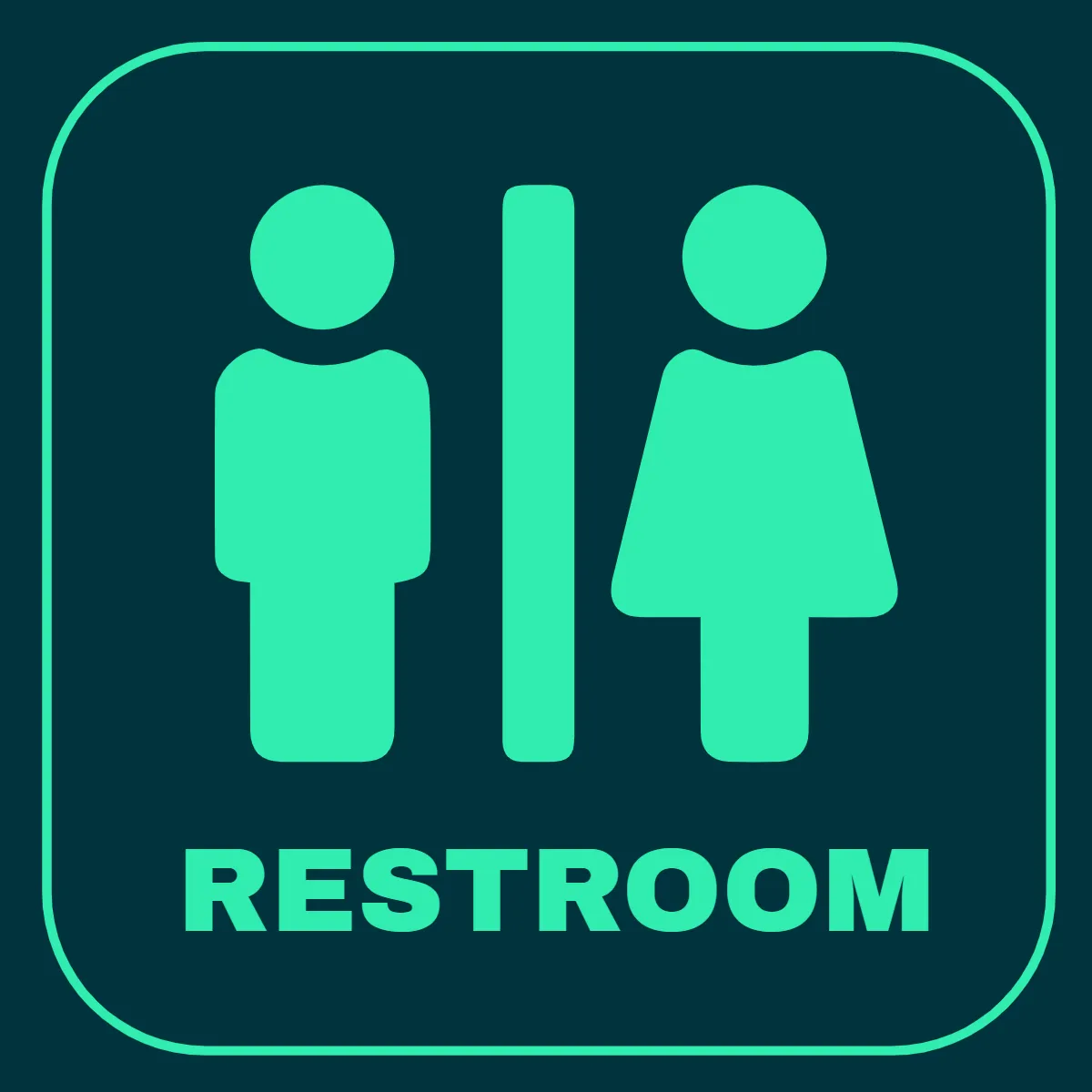Free Restroom Gym & Fitness Sign Template to Edit Online