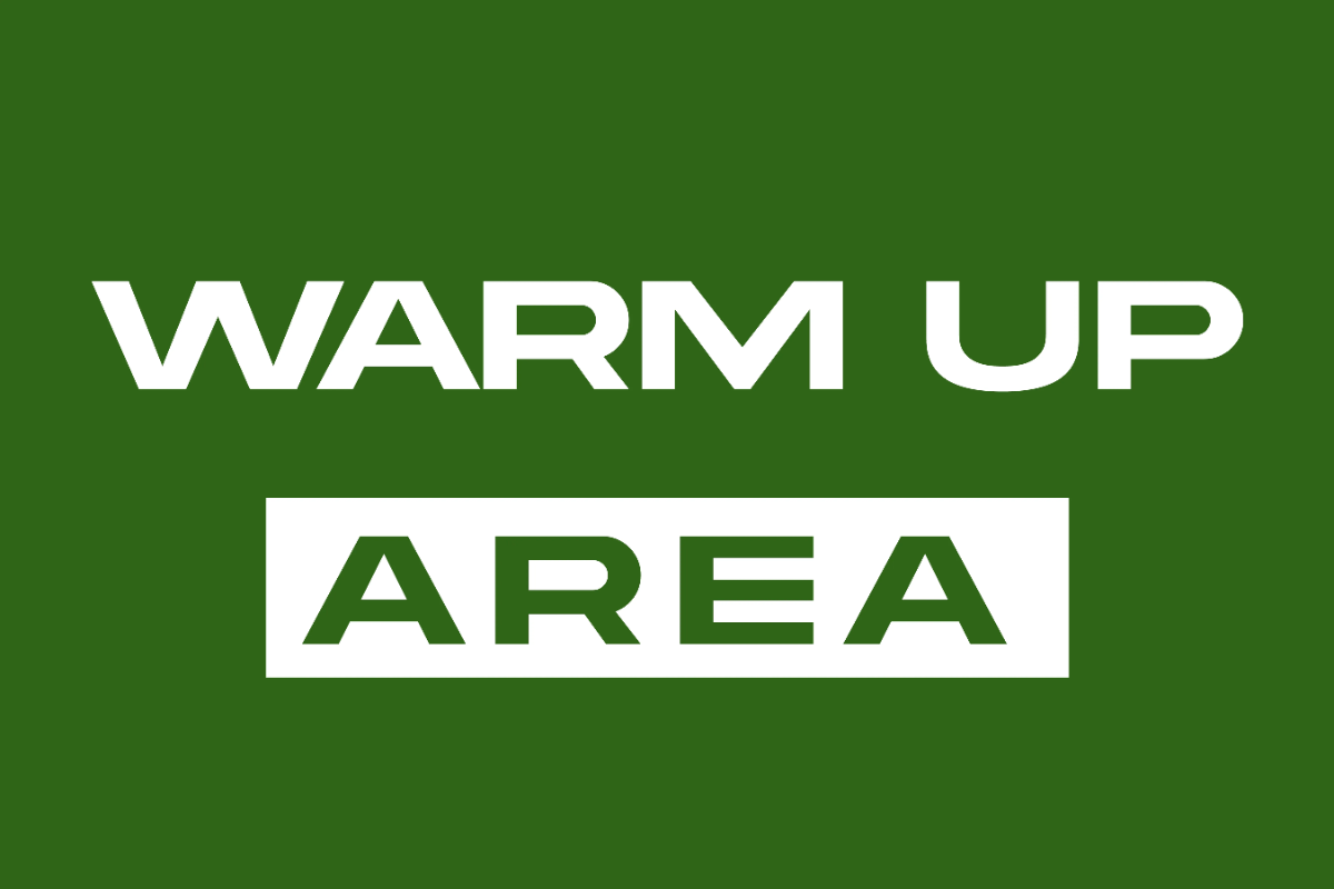 Free Warm-Up Area Gym and Fitness Sign Template to Edit Online