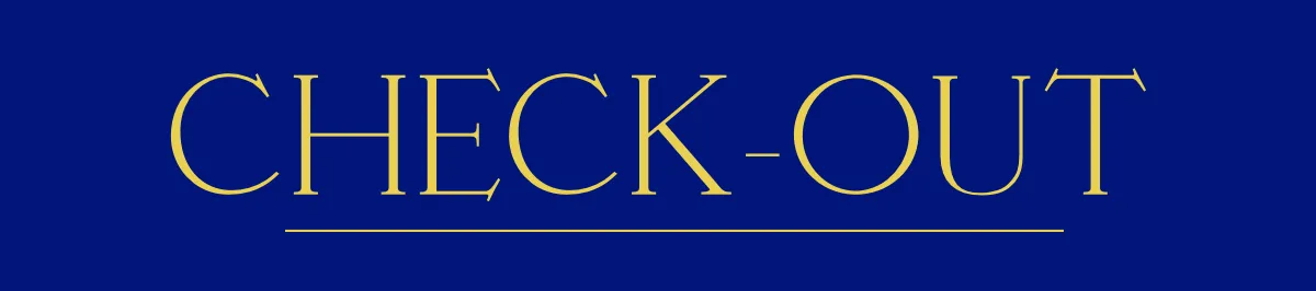 Check-Out Counter Hotel Sign Template