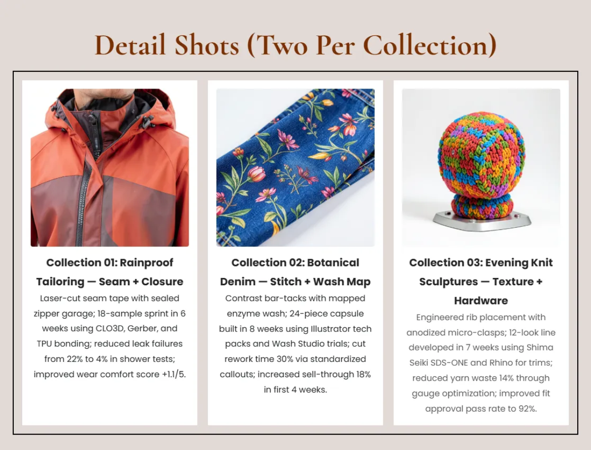 Free Fashion Designer Portfolio Template to Edit Online