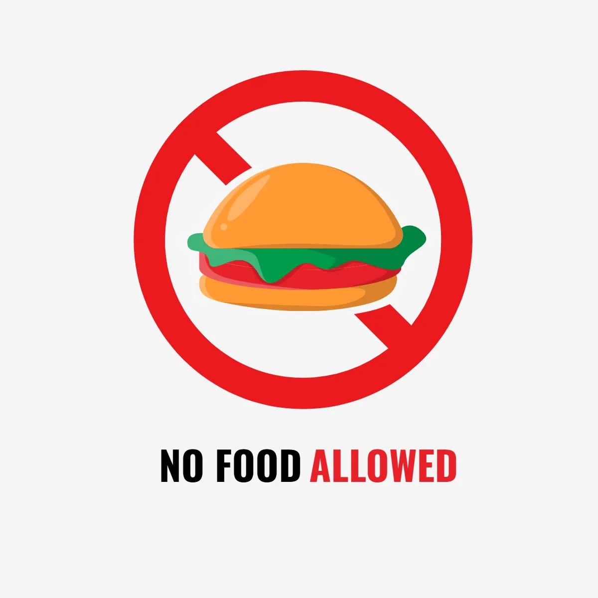 Food and Beverage Sticker Sign Clip Art Template