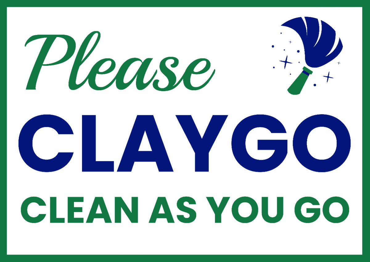 CLAYGO IT Sign Template