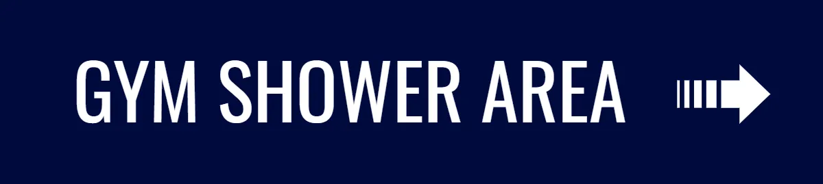 Shower Area Gym & Fitness Sign Template