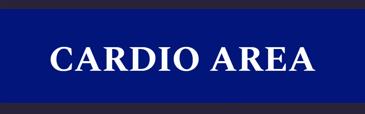 Cardio Area Gym & Fitness Sign Template