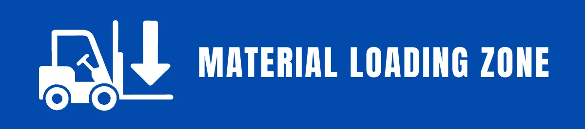 Material Loading Zone Factory Sign Template