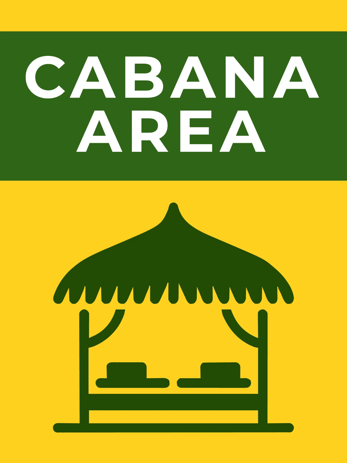 Free Cabanas Area Resort Sign Template to Edit Online
