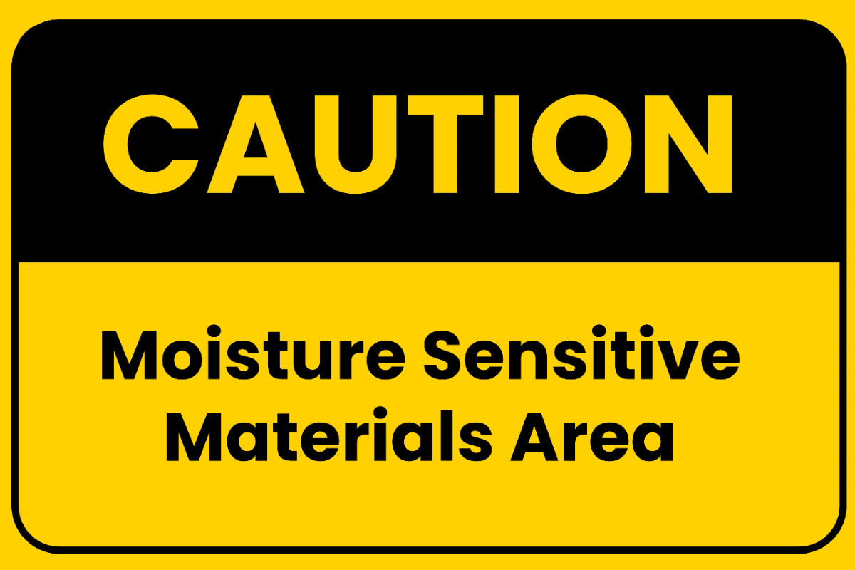 Free Moisture Sensitive Materials Area Factory Sign Template to Edit Online