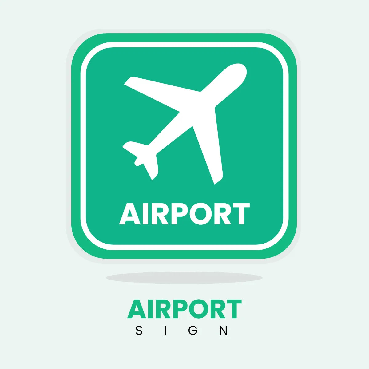 Free Airport Sign Clip Art Template to Edit Online