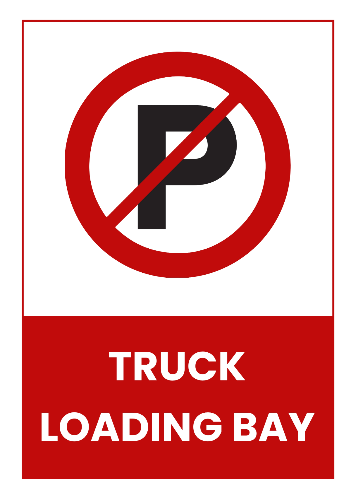 Free Truck Loading Bay Logistics And Transportation Sign Template to Edit Online