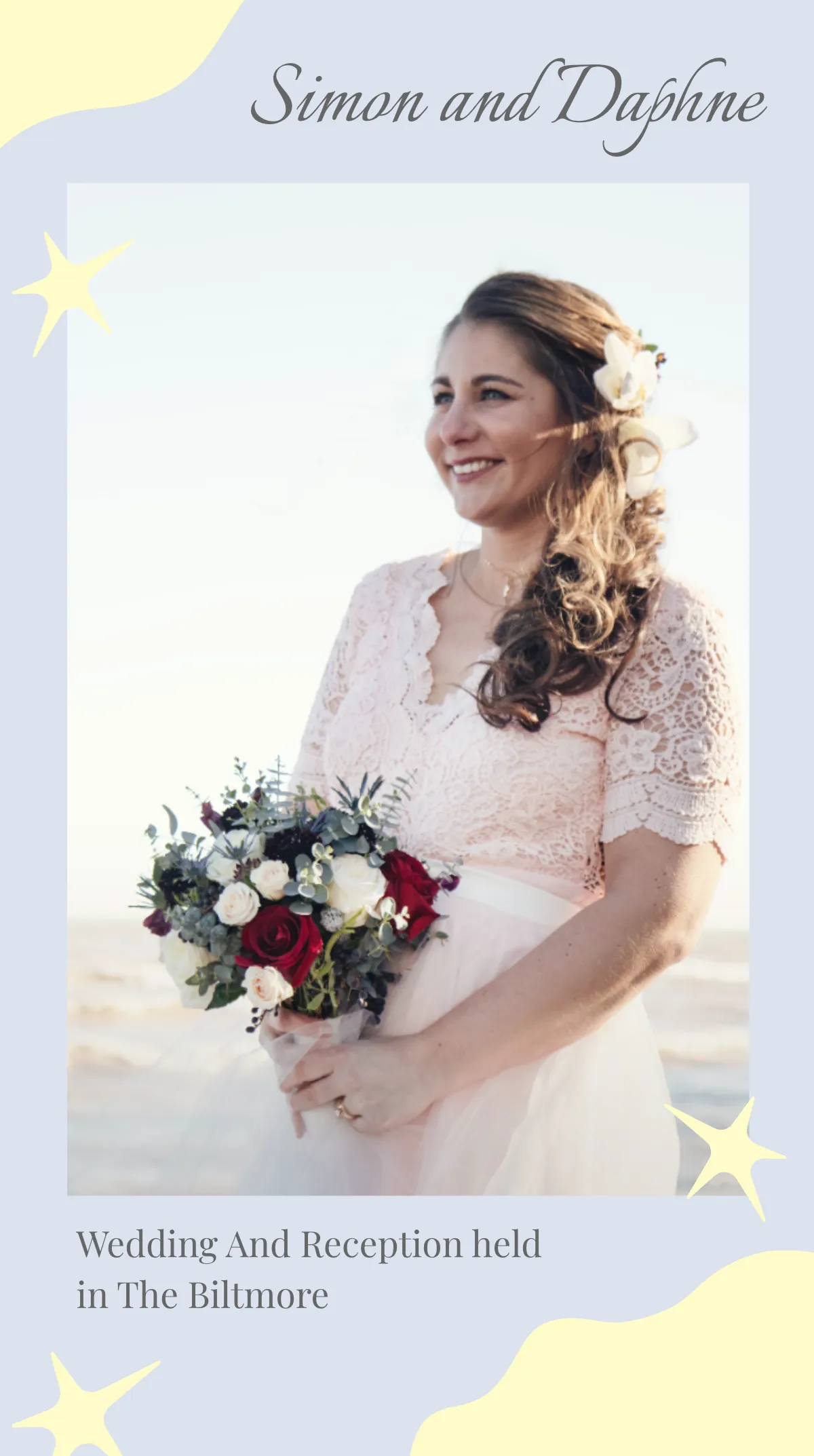 Free Beach Wedding Instagram Story Template to Edit Online