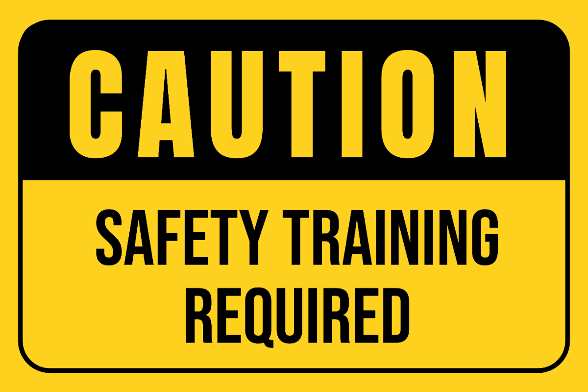 Free Safety Training Required Factory Sign Template to Edit Online