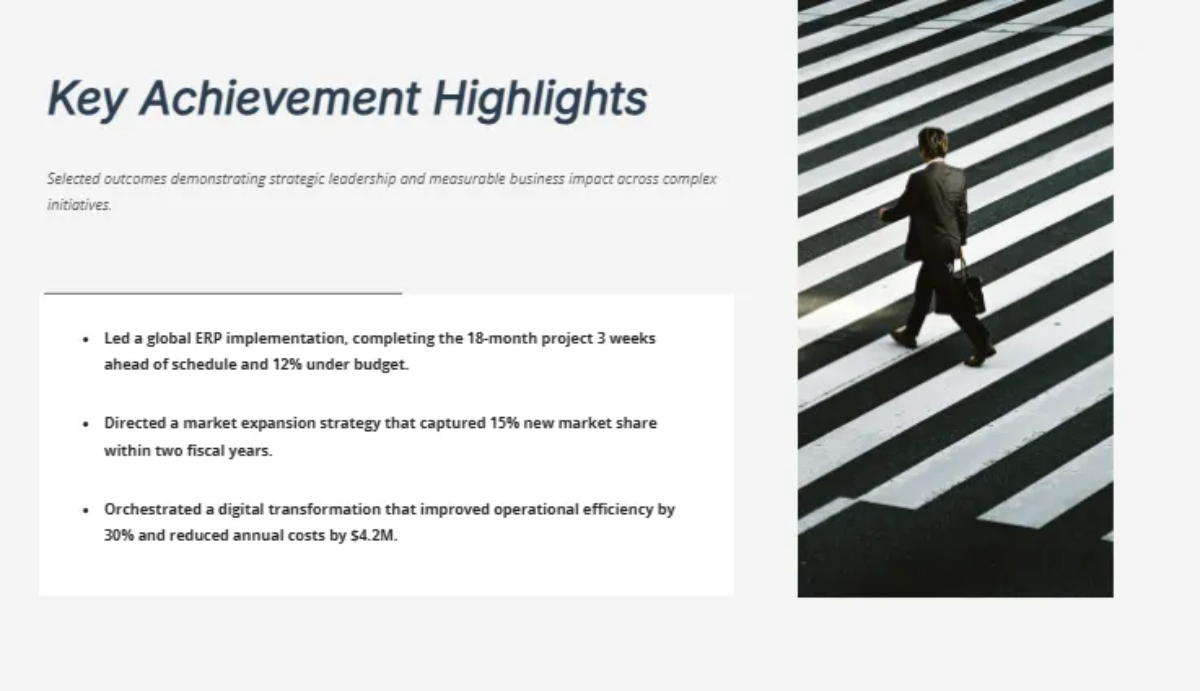 Free Formal and Professional Portfolio Template to Edit Online