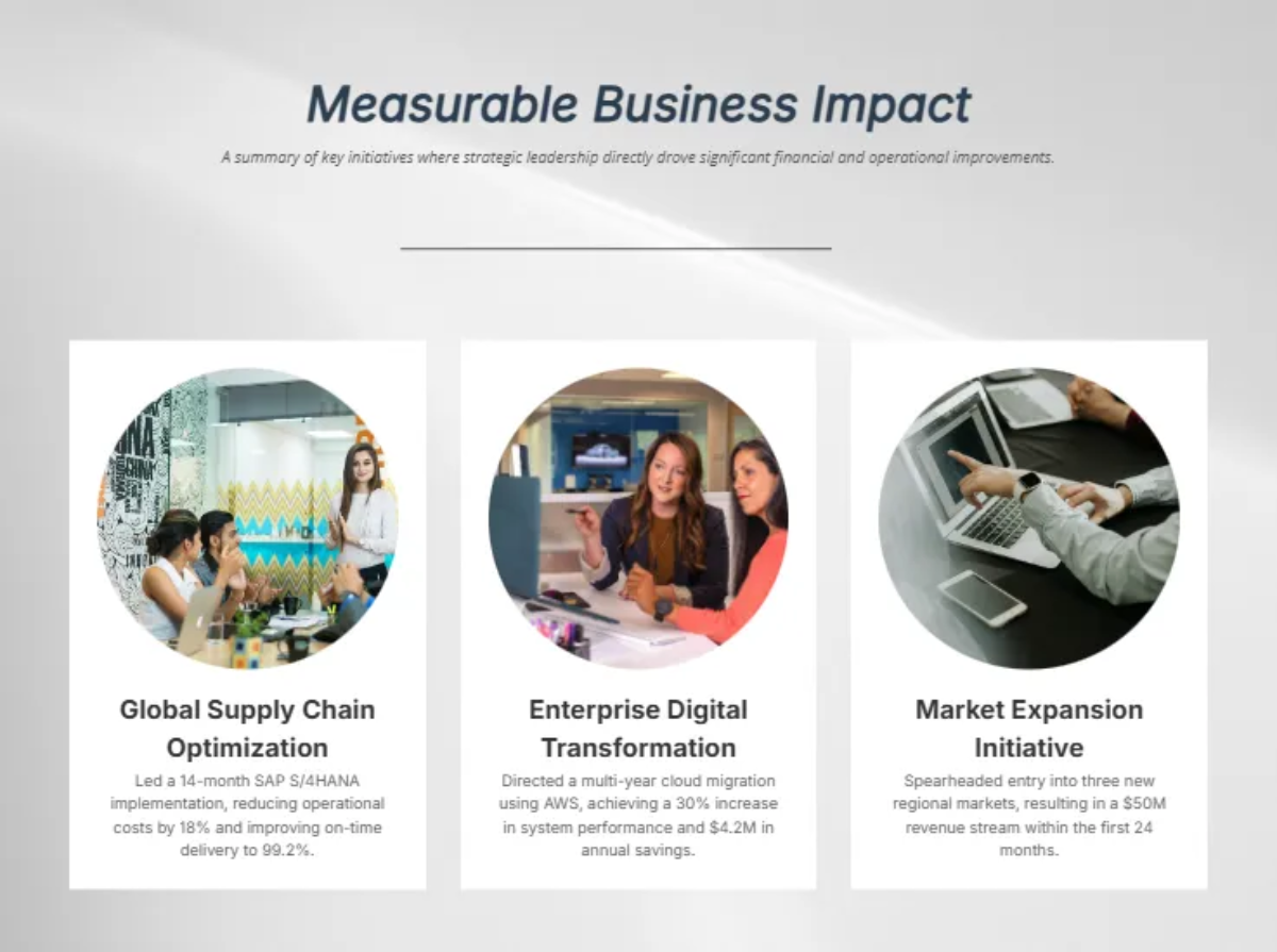 Free Formal and Professional Portfolio Template to Edit Online